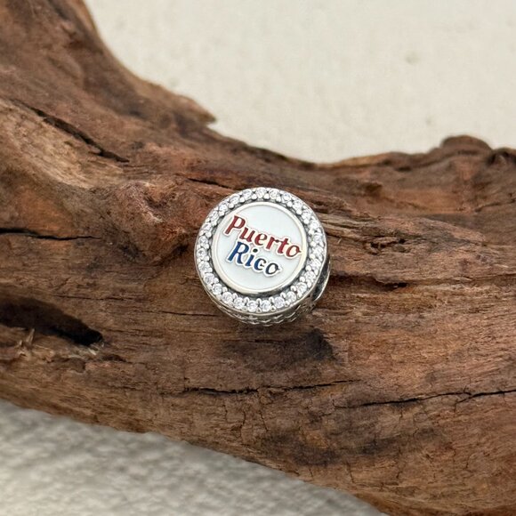 Pandora Puerto Rico Beach Exclusive Bead S925 Silver Charm For Bracelet - Picture 2 of 3